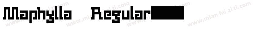 Maphylla Regular字体转换